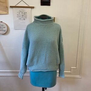 Blue handmade sweater